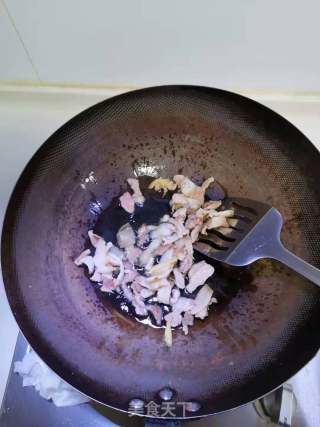 雪菜肉丝炒春笋的做法步骤：4