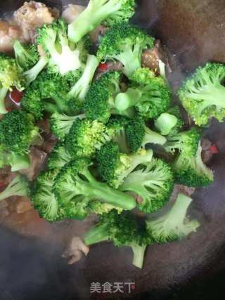 腊鸡西兰花的做法步骤：6