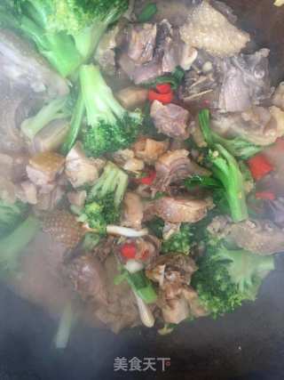 腊鸡西兰花的做法步骤：7