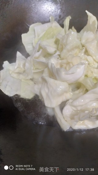 素炒包菜的做法步骤：3