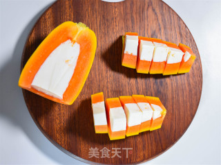 木瓜牛奶冻的做法步骤：9