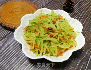 腊肉炒萝卜丝的做法步骤：5