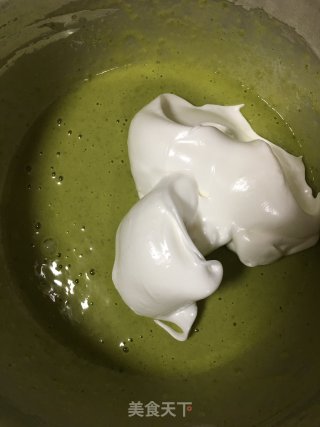 抹茶蒸蛋糕的做法步骤：7