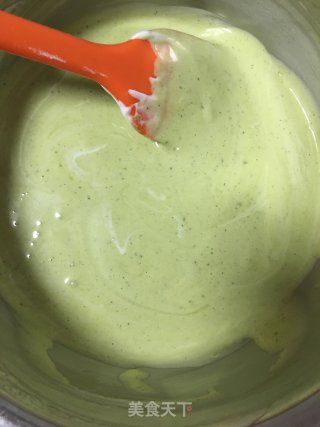 抹茶蒸蛋糕的做法步骤：8