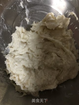 香葱肉松排包的做法步骤：1
