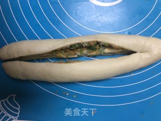 香葱肉松排包的做法步骤：9