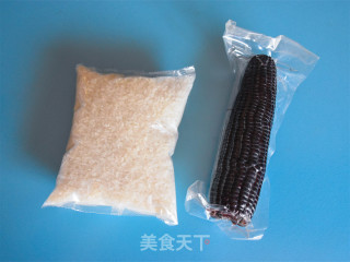 黑糯玉米焖饭的做法步骤：1
