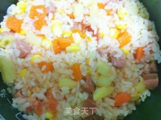 懒人焖饭的做法步骤：5