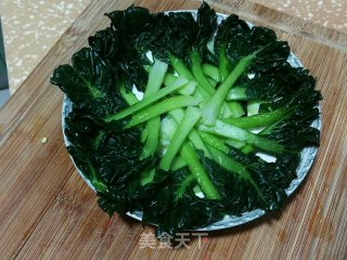 塌菜胡萝卜炒蛋的做法步骤：3