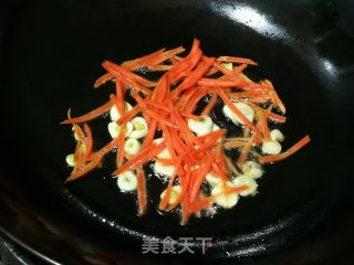 塌菜胡萝卜炒蛋的做法步骤：6