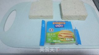 芝士片烤土司的做法步骤：1