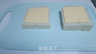 芝士片烤土司的做法步骤：2