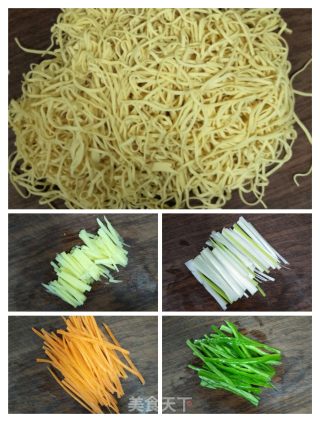 清炒细丝干豆腐的做法步骤：2