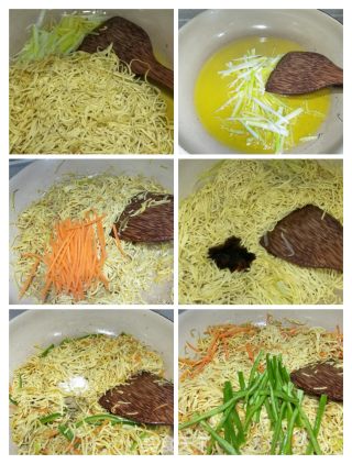清炒细丝干豆腐的做法步骤：4