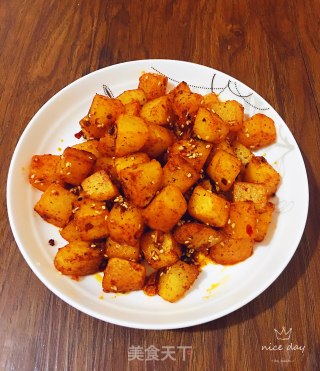 香辣孜然土豆的做法步骤：11