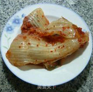 瘦肉丝泡菜炒饭的做法步骤：2