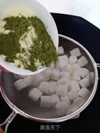 抹茶雪花酥的做法步骤：5