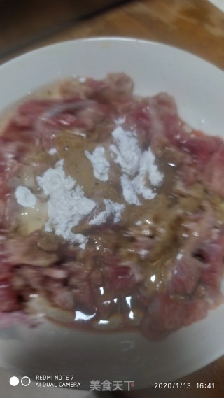 羊肉炒儿菜的做法步骤：3