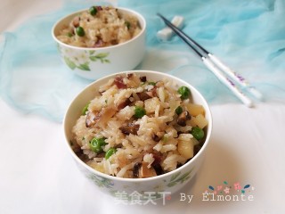 腊味油饭的做法步骤：15