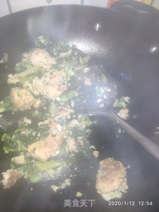 红薯青菜炒饭的做法步骤：5