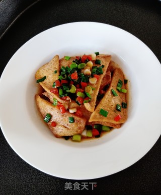 孜然豆腐的做法步骤：7