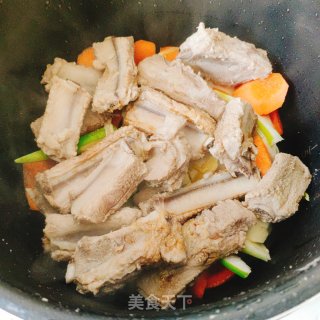 山药胡萝卜炖排骨的做法步骤：5