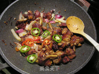 孜然鸡腿肉的做法步骤：8