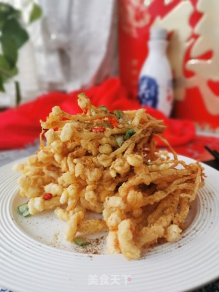 干炸金针菇的做法步骤：6