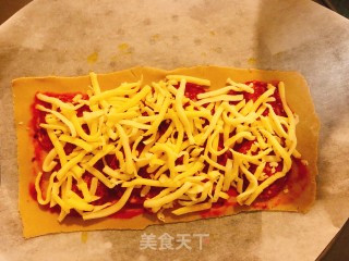 简易荞麦薄脆披萨（crispy flat bread pepperoni pizza)的做法步骤：5