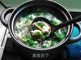小白菜肉丸汤的做法步骤：9