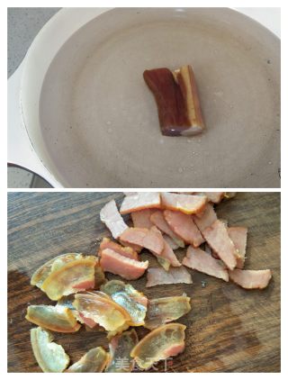 腊味炒韭菜的做法步骤：2