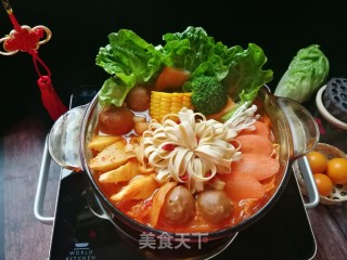 韩式泡菜火锅的做法步骤：22