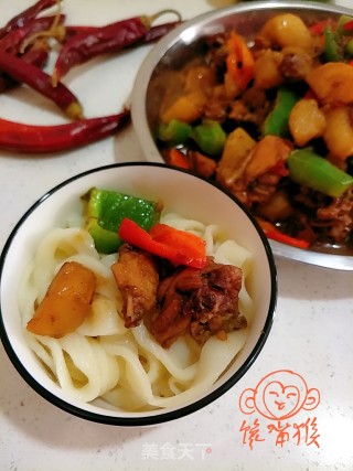 大盘鸡抻面的做法步骤：9