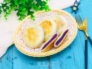 烫面紫薯馅饼的做法步骤：11