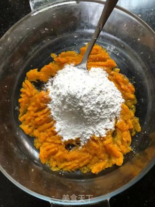 豆沙小南瓜的做法步骤：3