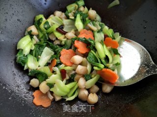 干贝油菜的做法步骤：7