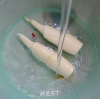 牛肉酱茭白丝盖浇面的做法步骤：5