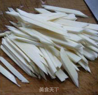 牛肉酱茭白丝盖浇面的做法步骤：6