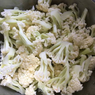 爆炒有机菜花的做法步骤：2