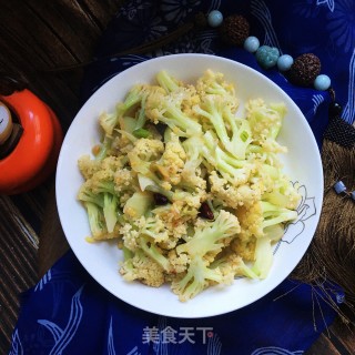 爆炒有机菜花的做法步骤：10