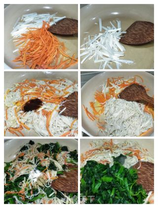 金针菇炒菠菜的做法步骤：6