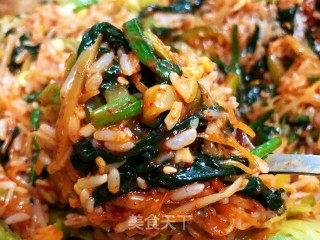 韩剧里的大盆拌饭的做法步骤：7