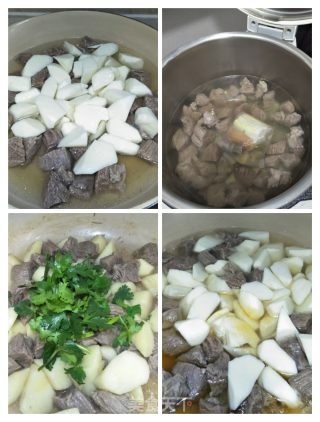清炖牛肉山药的做法步骤：6