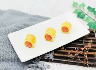 手抓饼香肠卷的做法步骤：8