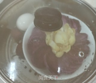 紫薯蒸鲜百合的做法步骤：5