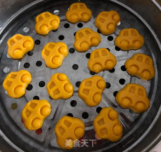 南瓜车车糕的做法步骤：3