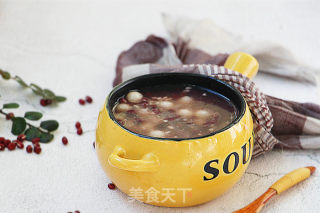 蜜豆藕粉酒酿圆子的做法步骤：9
