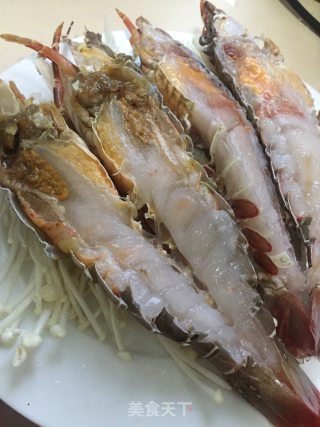 蒜蓉蒸小龙虾的做法步骤：6
