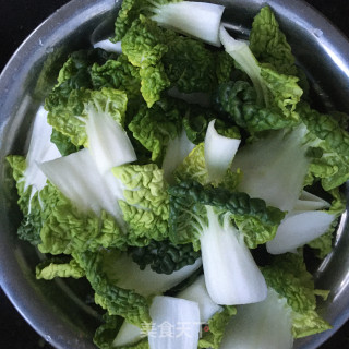 清炒黄心菜的做法步骤：2