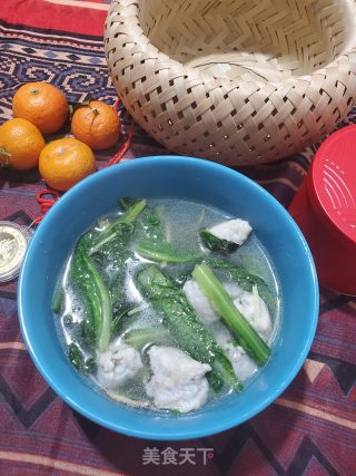 莴笋叶鱼滑汤的做法步骤：7